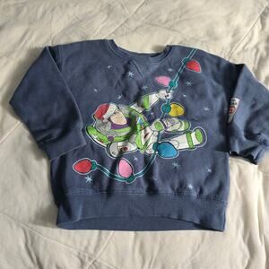 Disney Pixar Buzz Lightyear Holiday Sweatshirt 3T – Christmas Lights